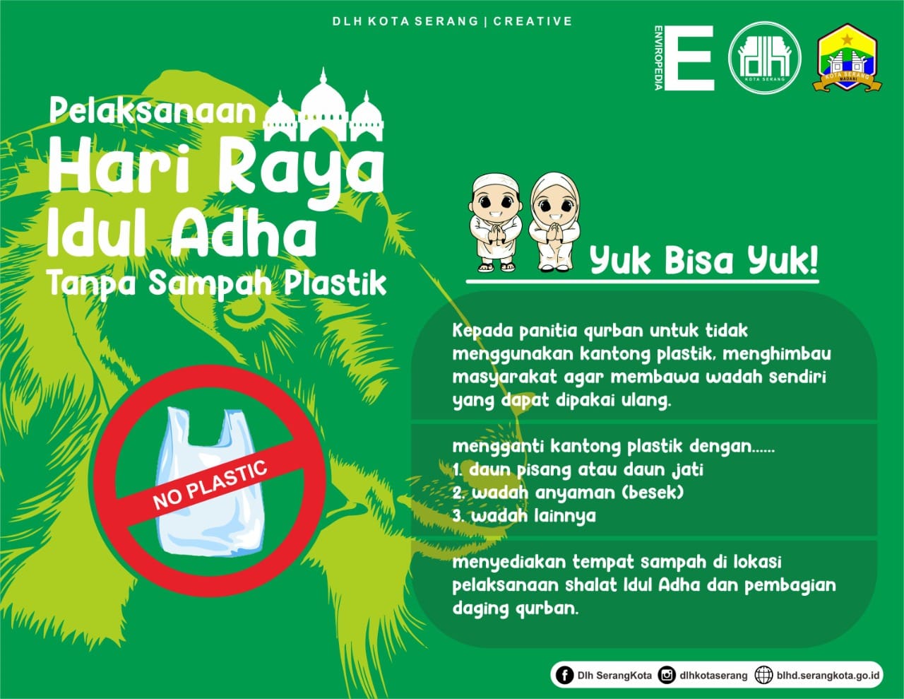 Hari Raya Idul Adha tanpa Sampah Plastik